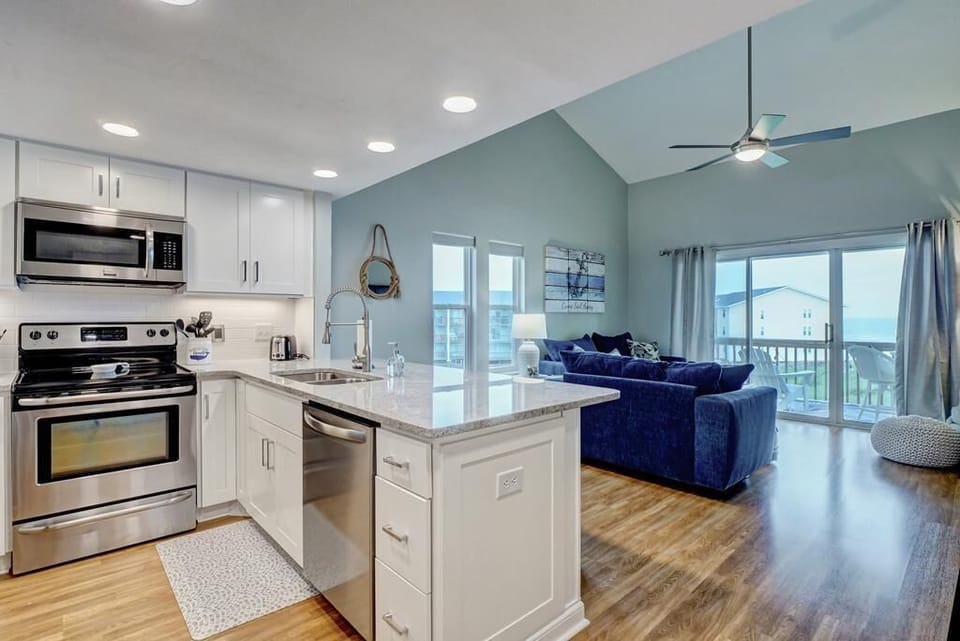 Fully stock kitchen with serving for 12