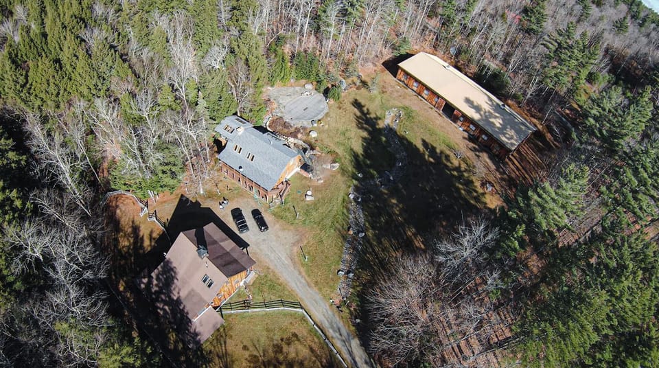 view from above the property 