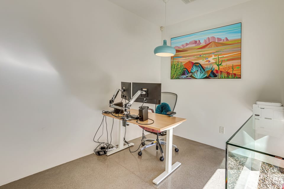 Laptop-Friendly Workspace | Monitors | Printer