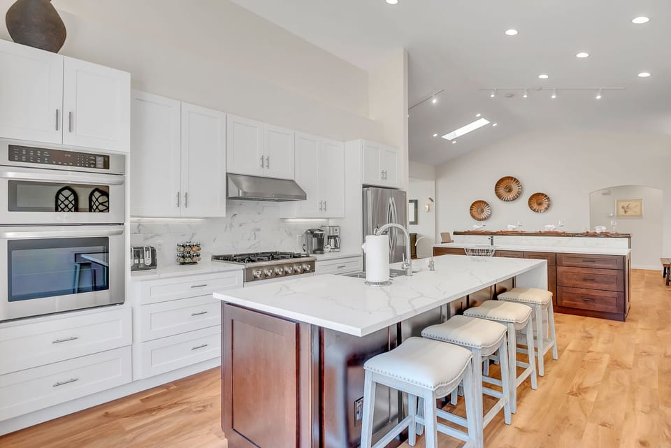 Large Kitchen Island with Seating for Four