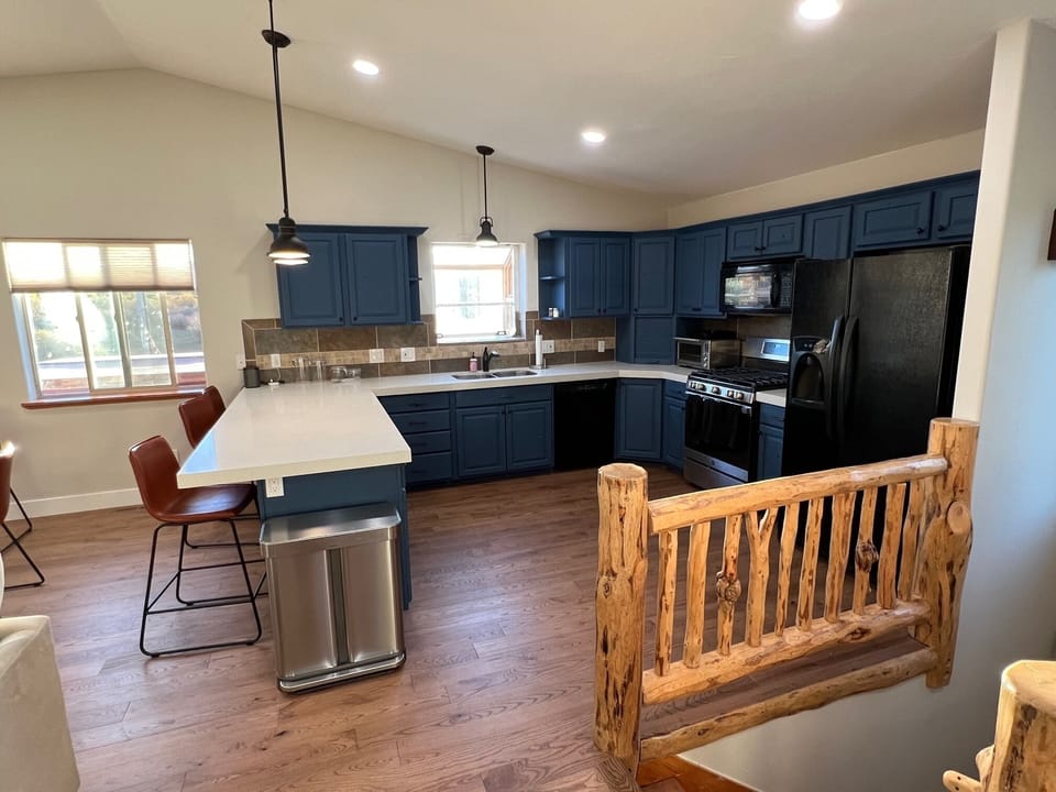  Counter-top seating for three