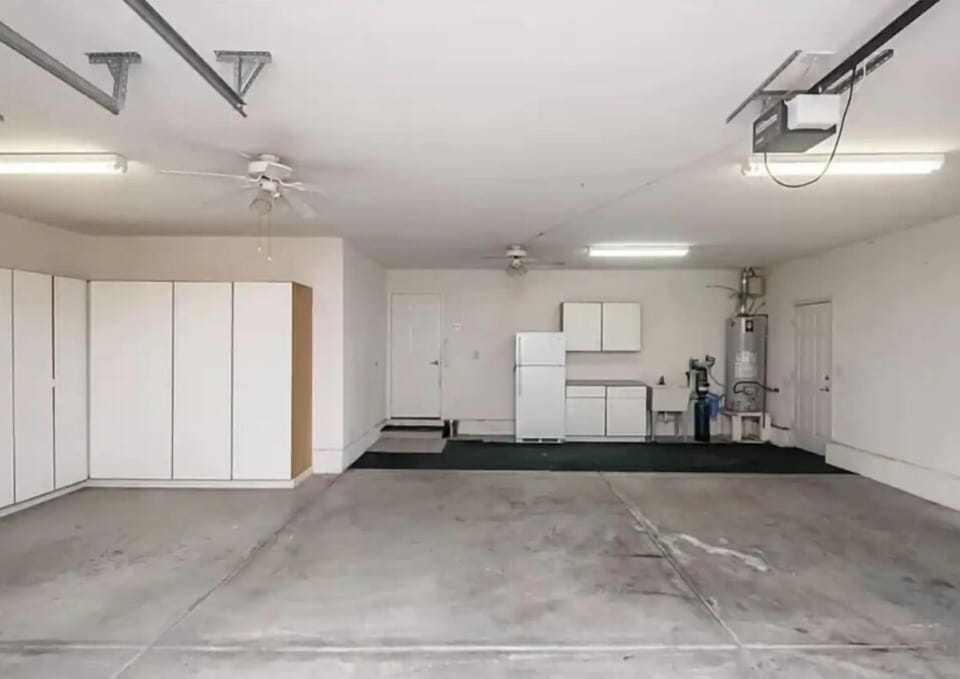 3 Car Garage open for use. 