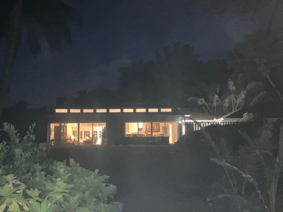 View of home from Anahola Beach.