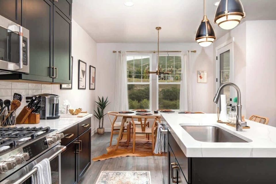 Kitchen into Dining Room