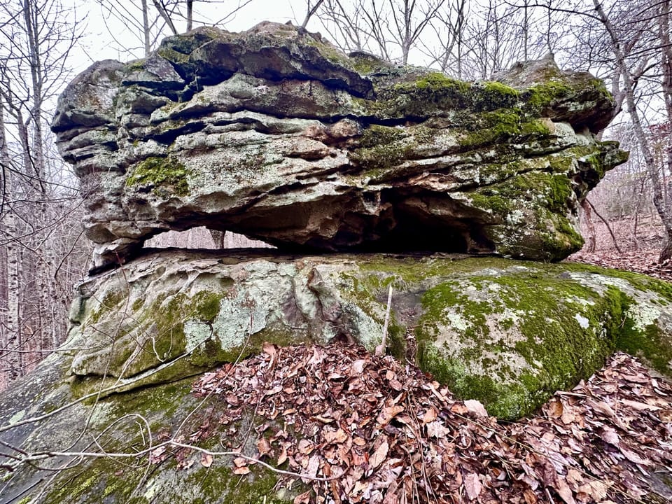 Beautiful rock formations on the property