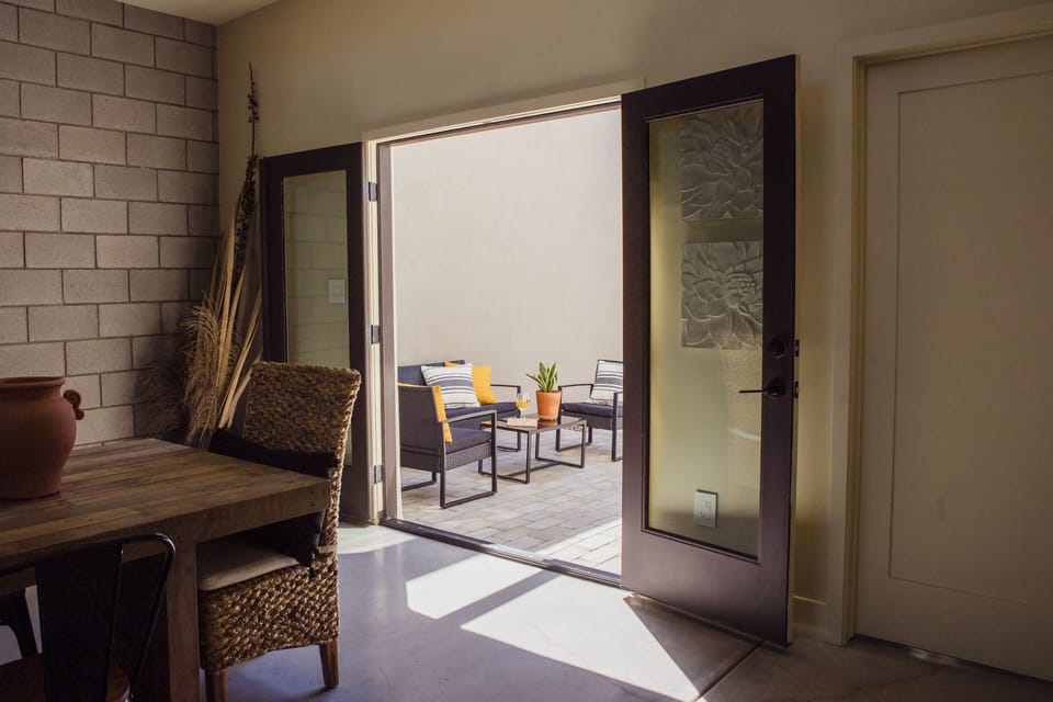 Dining room view to Patio