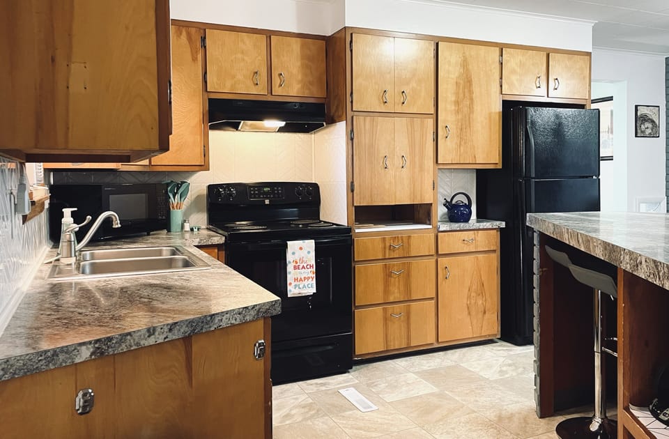 Full size stove/oven and refrigerator