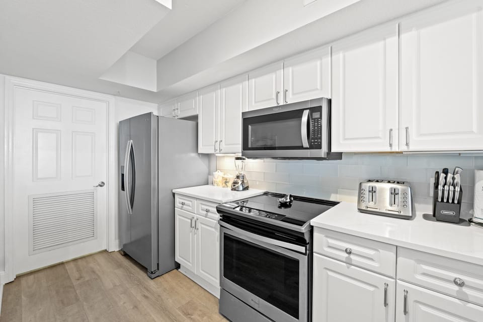 Full Size Kitchen with Bar Seating