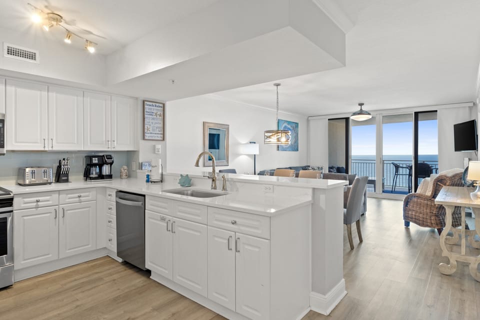 Full Size Kitchen with Bar Seating