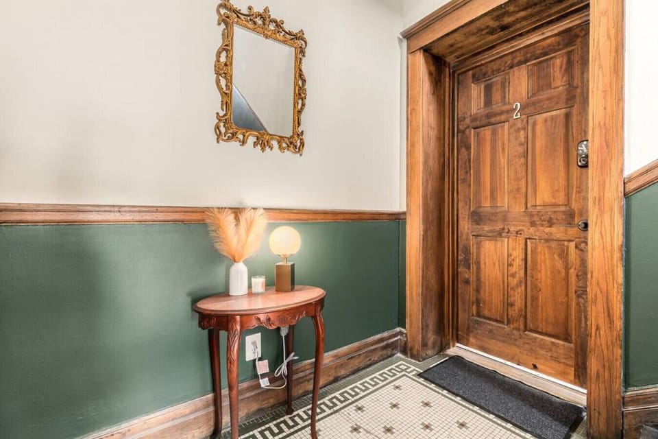 This unit is located on the first floor. Guest access with unique door code on smart lock.