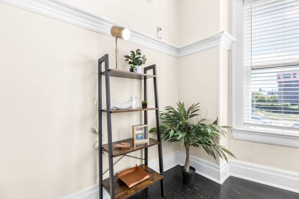Check out our unique decor that includes vintage artifacts and Detroit historical photographs.