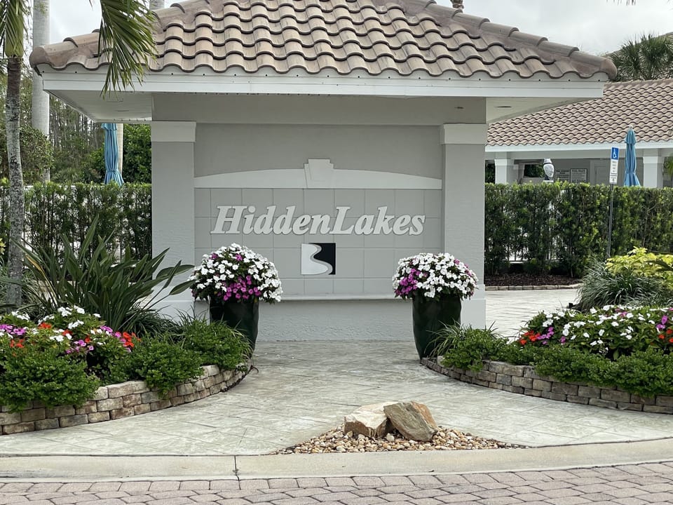 Our mail box is located at Hidden Lakes community entrance (next the the pool).