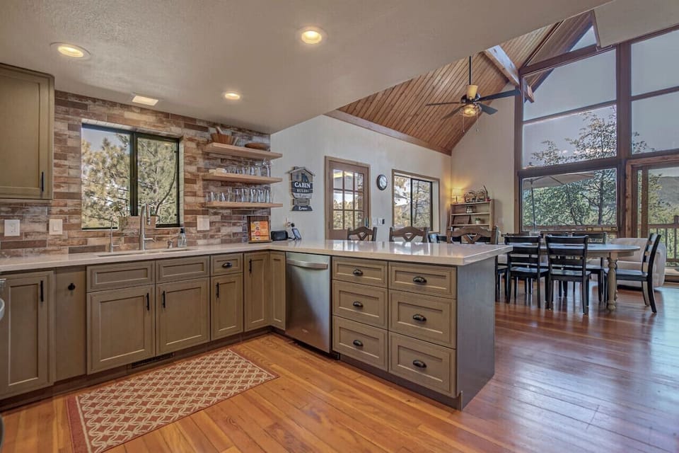 Fully stocked kitchen with all the tools you`ll need to make just about any meal.