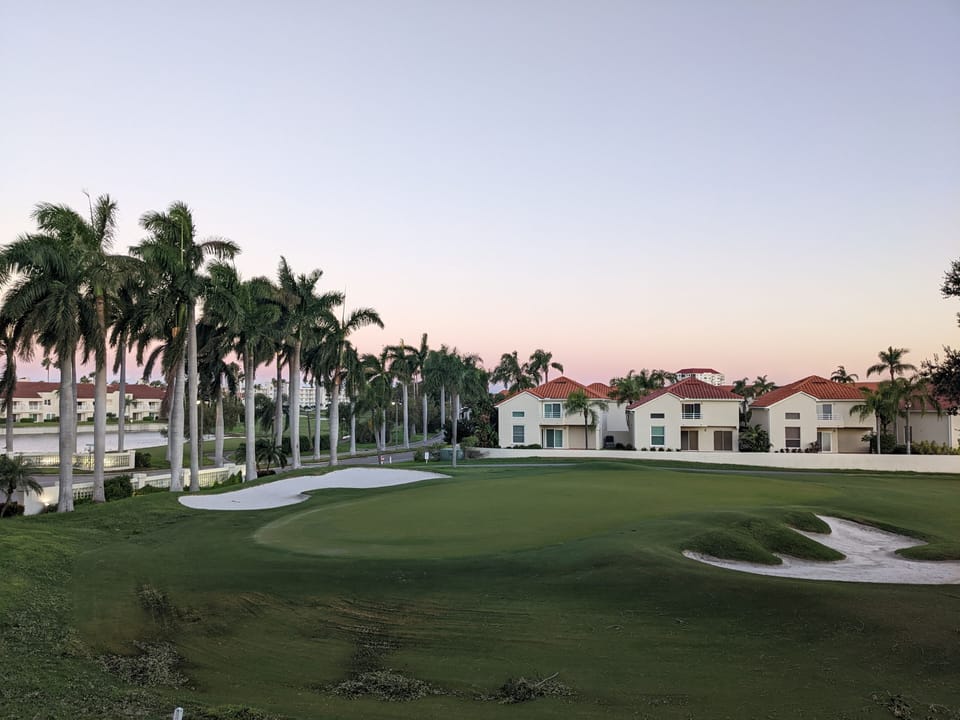 beautiful golf course view 