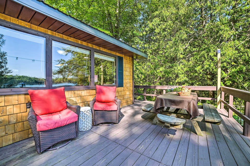 Private Deck | Gas Grill (Gas Provided) | Lake Views