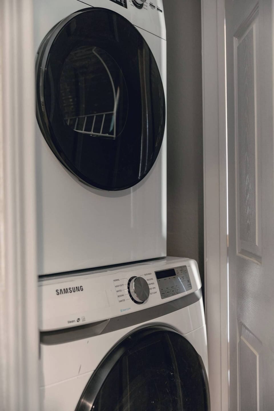 The unit  has in unit washer and dryer.