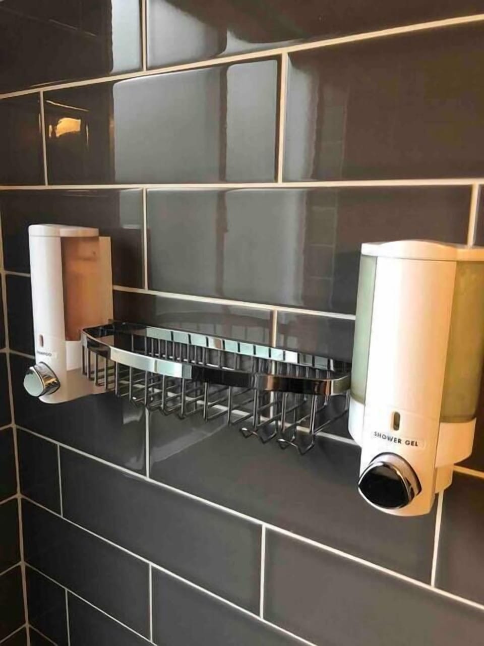 Shampoo; Body Wash Dispensers In All Bathrooms