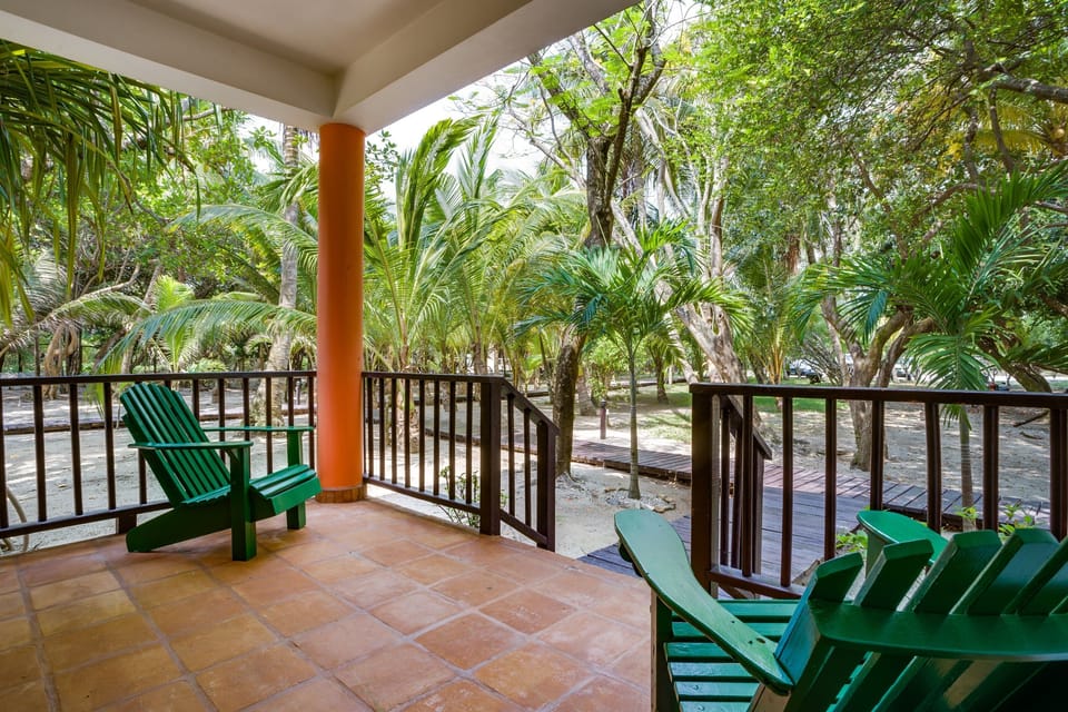 Deck with Garden View