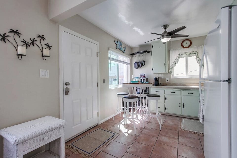 Kitchen and front door