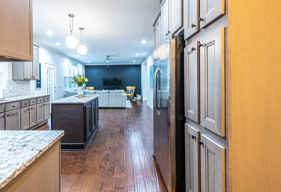 Updated, open concept kitchen