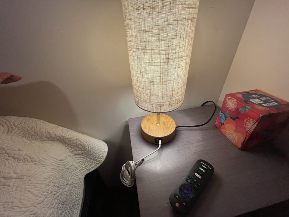 Multiple plug ins and touch lamps