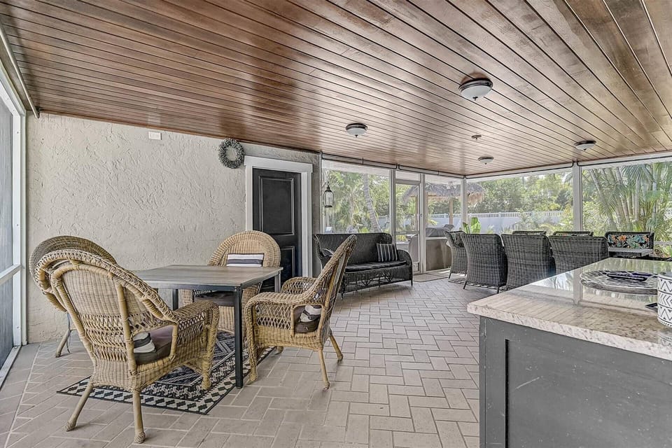 Covered porch space for gathering