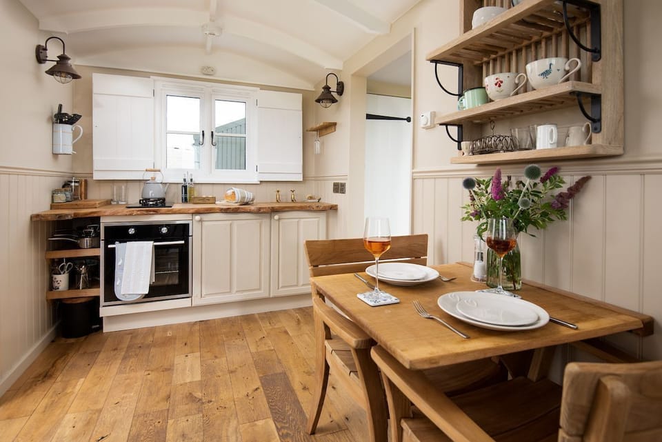 Wagtail - open-plan studio space with kitchen and dining area