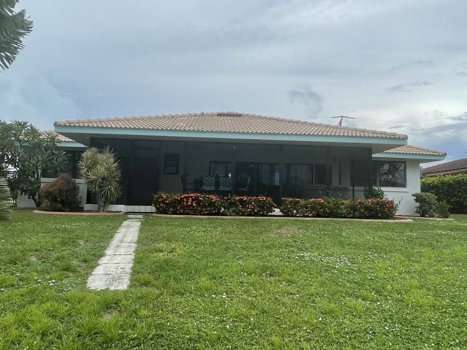 Rear view of house