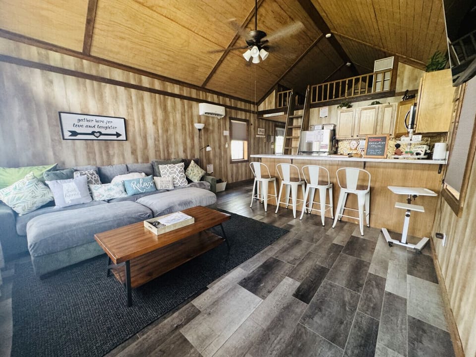 Living Room View from Front Door Kitchen