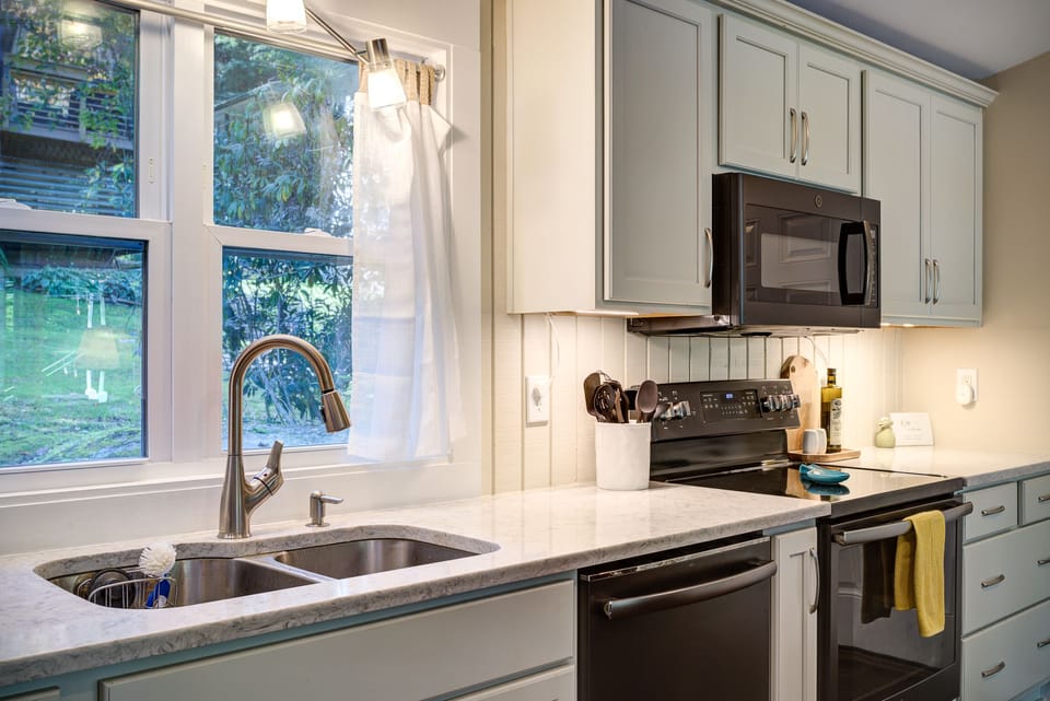 New cabinetry and quartz countertops