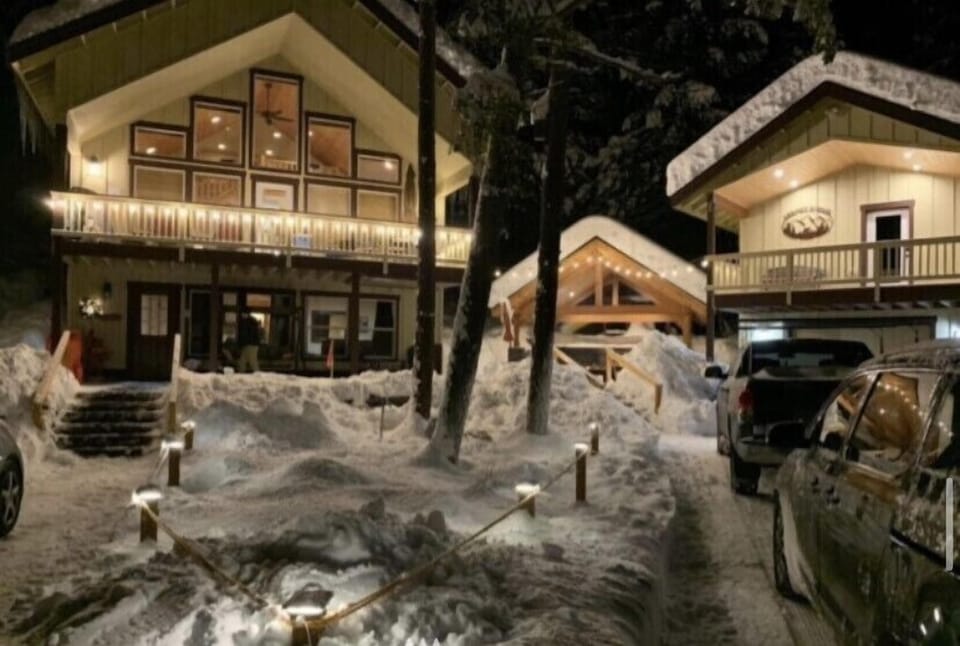 Cabin in the winter