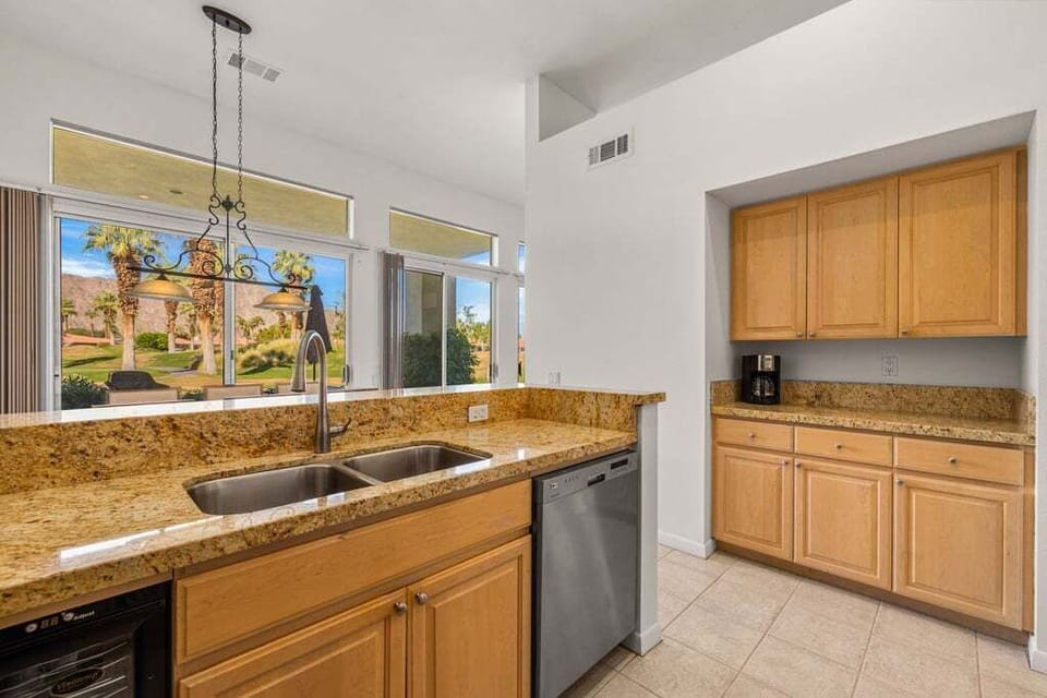 Kitchen with coffee bar