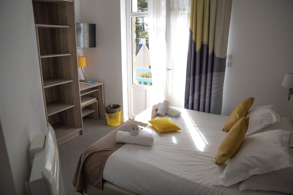 Drift to sleep in a comfortable bed after a wonderful day outside.