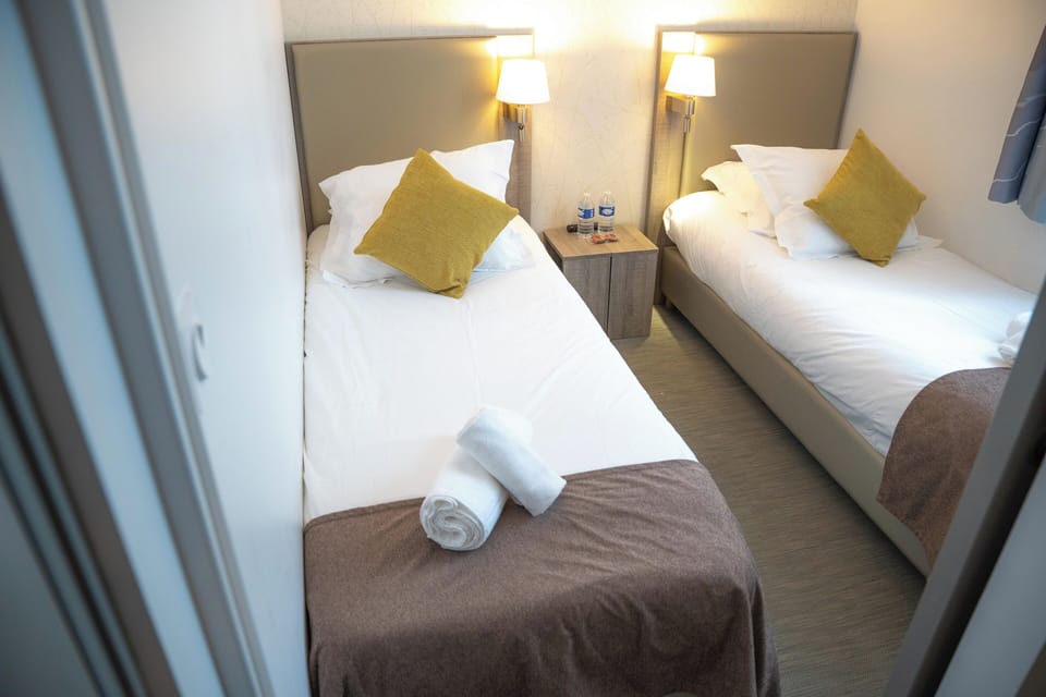 Get a peaceful night sleep in our cozy bedroom.