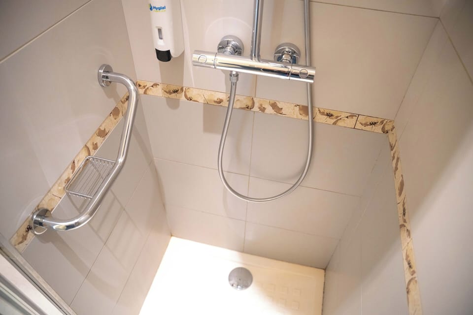 Get ready for your day in the bathroom.