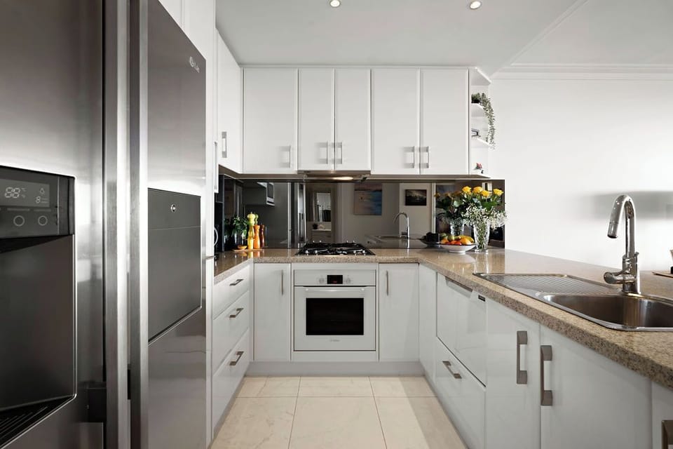 Fully equipped kitchen with European appliances