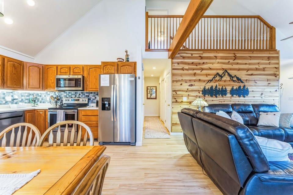 Dining Area | 1st Floor | Window A/C Units | Full Kitchen