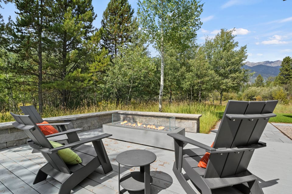 Back Deck and Fire Pit