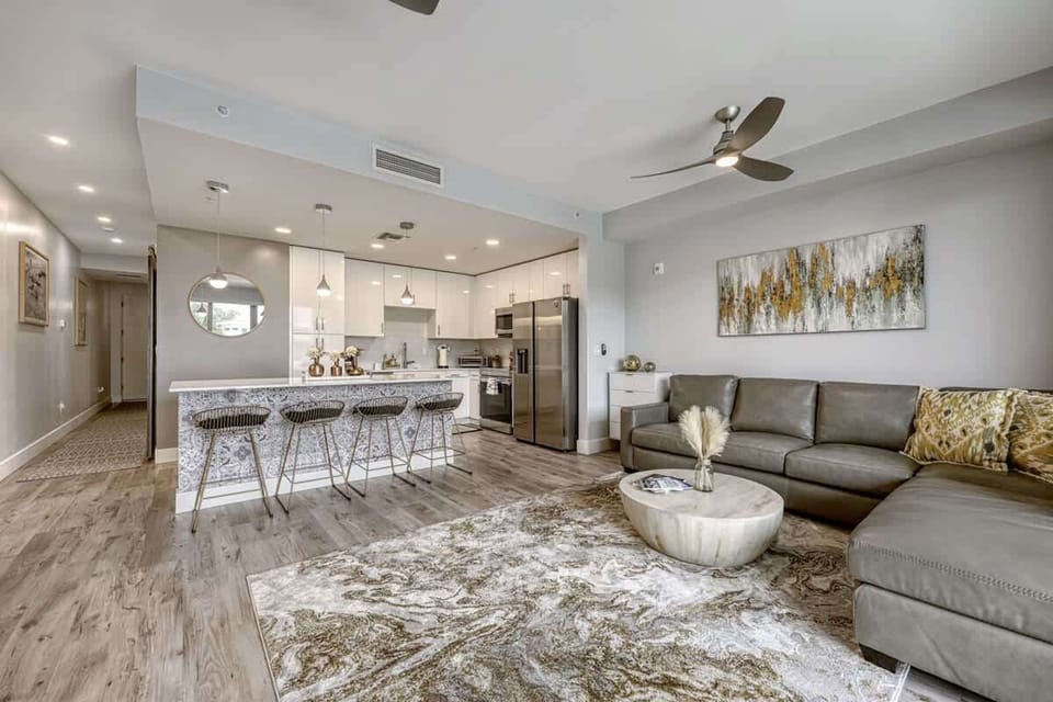 Living Room and Full Kitchen