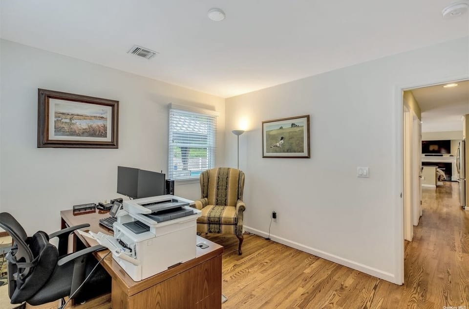 Home Office on Main Floor (room has a queen-size sofabed not pictured)