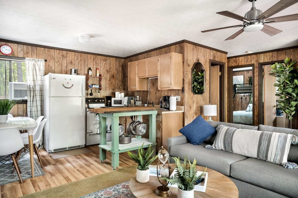 Fully-stocked kitchen