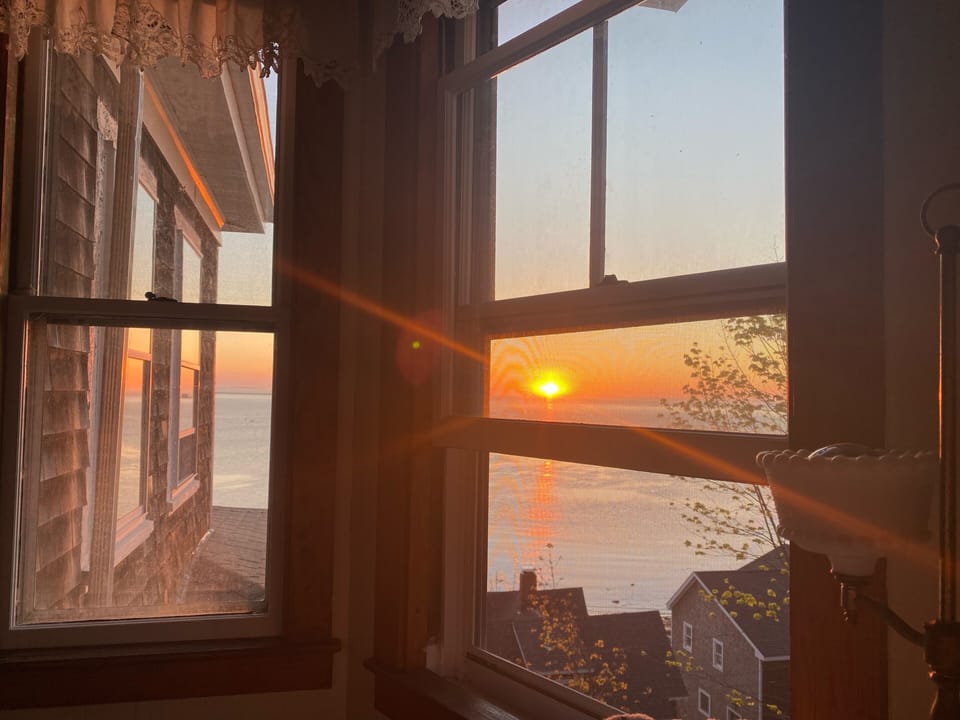 Sunrise from bedroom 1