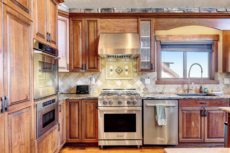 Gas Stove in Chefs Kitchen