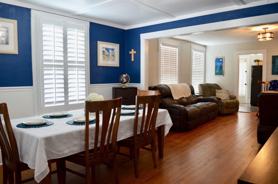 Magazine worth dining room! Everything remodeled except original pinewood floors