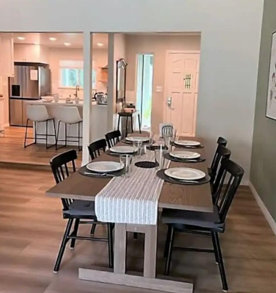Dining area adjacent to our newly renovated and updated kitchen.