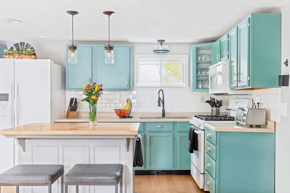 Numerous reviews comment how our kitchen is stocked with everything plus more!