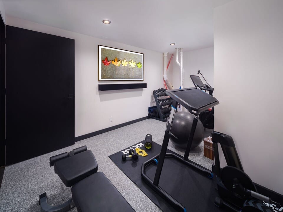 Workout Room w/ Peloton and free weights