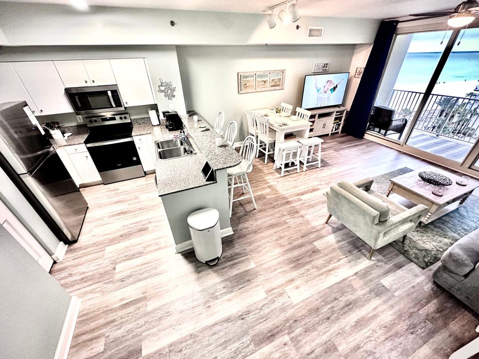 Spacious and open living area.