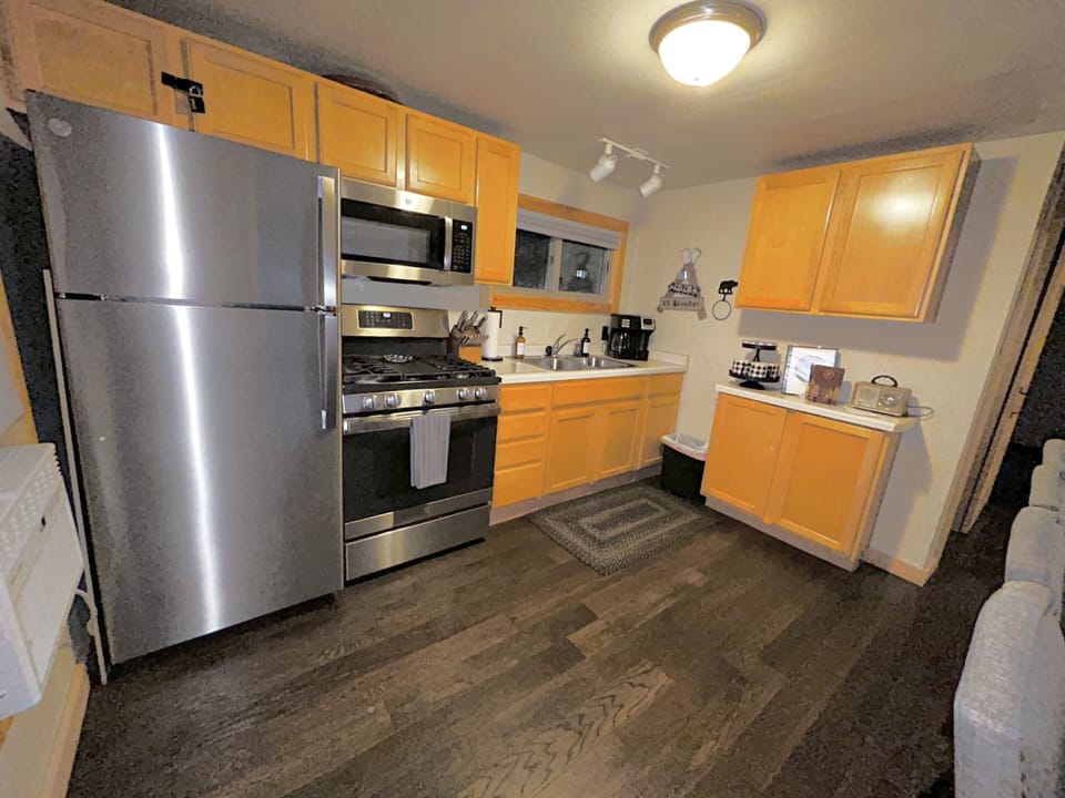 Stainless Steel appliances with a  30" Convection Range.