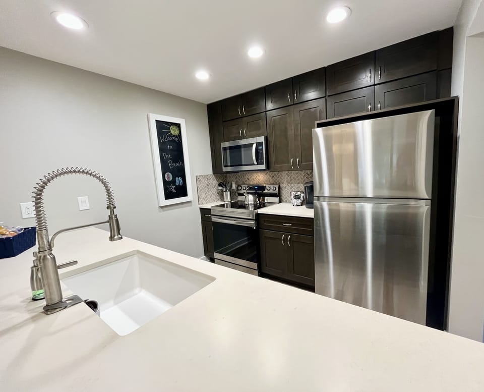 New Appliances, Counter Tops and Cabinets. Stocked With Everything You Need!